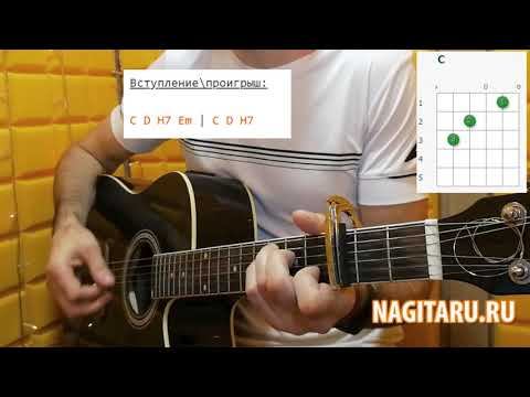 Ласковый Май - "РОЗОВЫЙ ВЕЧЕР". Легкие аккорды для гитары. Разбор. Самый простой вариант! смотреть онлайн