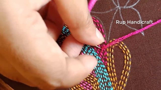 নকশীকাঁথা সেলাই, Nokshi Katha, Hand Embroidery Traditional Bangladeshi Nokshi Katha Stitch Tutorial смотреть онлайн