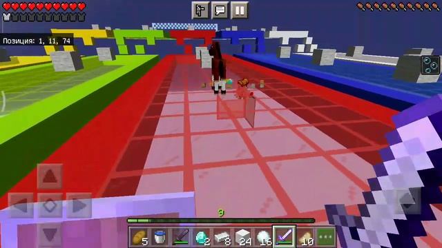 #пов с братом в маинкрафтн в гонке лаки блоков #чееек смотреть онлайн