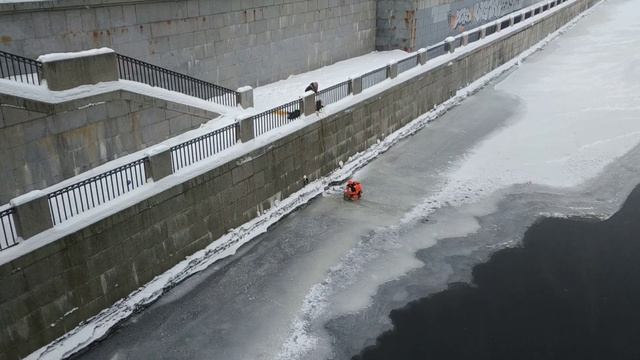 Waterfowl Saved From Freezing || ViralHog смотреть онлайн