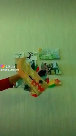 дракон из тик тока|дракон из бумаги|дракон на руку|дракон из лайка