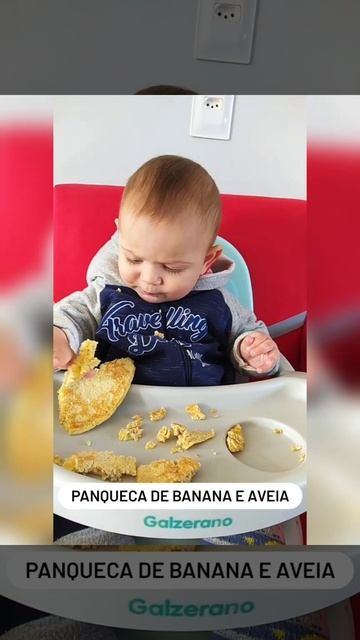 Introdução alimentar BLW - Panqueca de banana e aveia смотреть онлайн