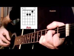 Народная песня - "Черный ворон". Аккорды в Em на гитаре