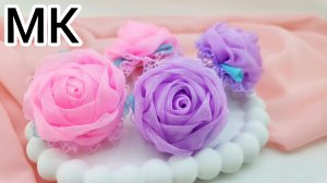 Цветы из органзы,Роза из ткани,Бантики из органзы,Цветы из фатина, Бантики из лент,Школьные  бантики