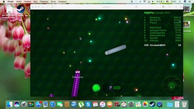 Wormax.io #2 идём в топ смотреть онлайн