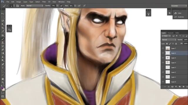 Dota 2 Invoker Speed Painting смотреть онлайн