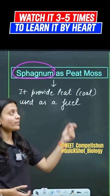 Which Bryophyte is Known As PEAT MOSS | QuickShot Biology | #ncert#neetpreparation#medicalentrance смотреть онлайн