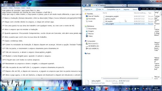 [TUTORIAL] Como Traduzir O Half-Life 2 Para PT-BR (FUNCIONA 100%) смотреть онлайн