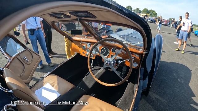 Bugatti 57SC Atlantic (R) Drive & Sound & Engine & Interior @ Bugatti Festival in Molsheim 2023 смотреть онлайн