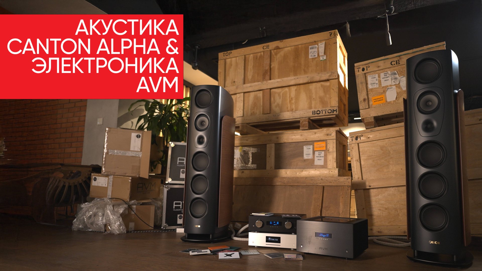 Альфа-колонки: флагманская акустика Canton Alpha с электроникой AVM смотреть онлайн