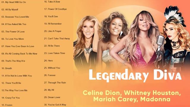 80's 90's 2000's Divas Celine Dion,Whitney Houston,Mariah Carey, Madonna,Toni Braxton & More смотреть онлайн
