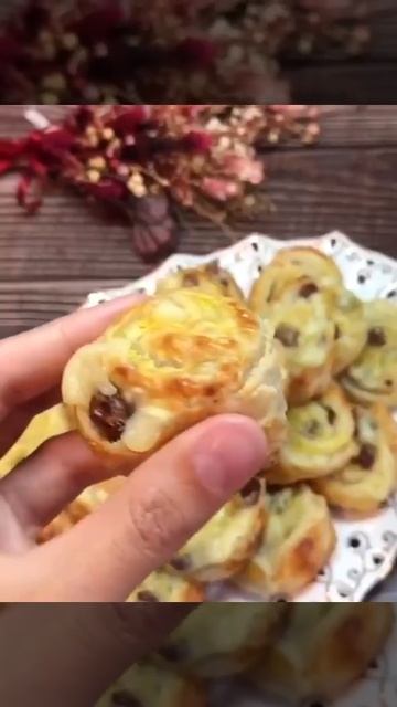 🥟 Булочки с заварным кремом и изюмом