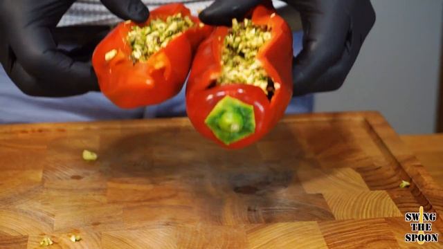 LOW CARB🍀Vegane gefüllte Spitzpaprika aus dem Airfryer😋 смотреть онлайн