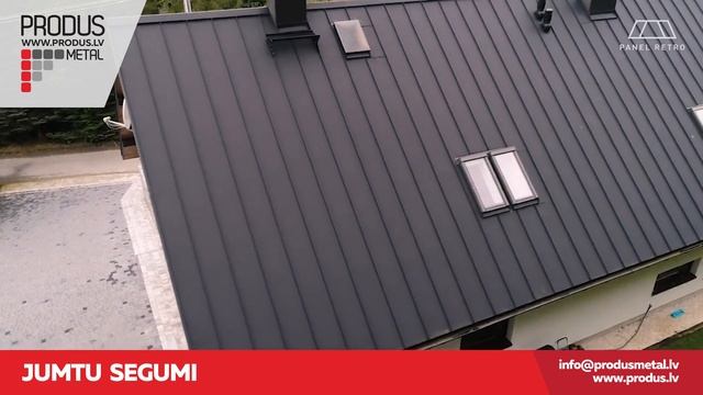 Vertikālo šuvju Panelis Retro25. Valcprofils, Klasika, Valcētais jumts, Klasika profils (Kliks) смотреть онлайн