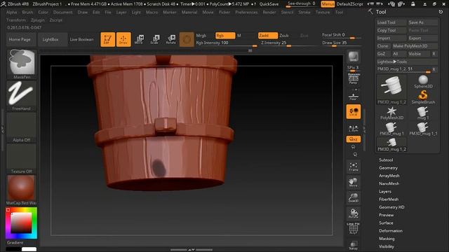 Wooden mug | autodesk maya | zbrush | substance painter. смотреть онлайн