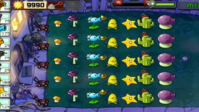 Plants vs Zombies • Adventure Night - Level 8 Gameplay смотреть онлайн