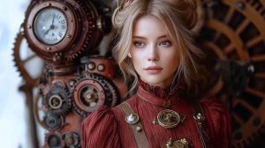 Прекрасные девушки стимпанка (ai)