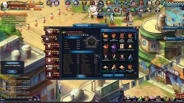 Наруто онлайн - Допрорвал Хаши + немного Изуну, Обзор Ивентов евро 08/10