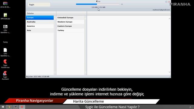 Piranha noTraffic Navigasyonlarda Harita Güncelleme смотреть онлайн