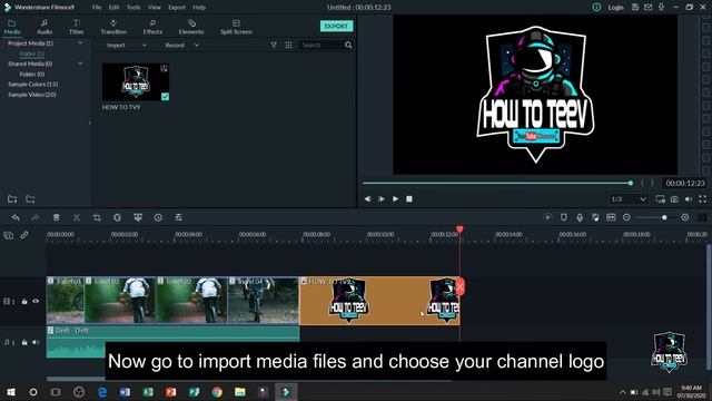 HOW TO ADD CHANNEL LOGO USING FILMORA 9 2020 | SUPER EASY TO ADD LOGO ON YOUR VIDEOS | смотреть онлайн