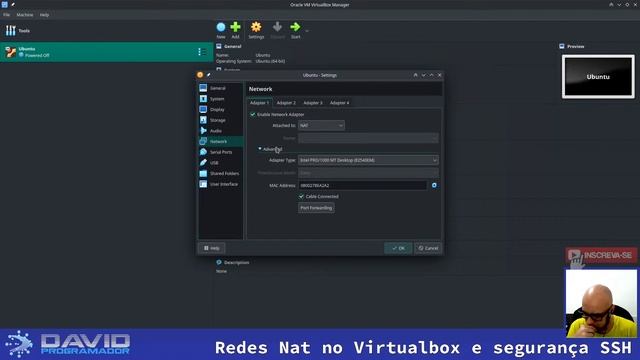 Rede NAT no Virtualbox, segurança no ssh e login root смотреть онлайн