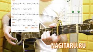 Игорь Тальков -  "Летний дождь". Разбор (Табы вступления, аккорды), песни под гитару