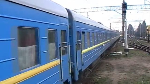 Тепловоз ТЭП70БС-089 с поездом Санкт-Петербург — Львов смотреть онлайн