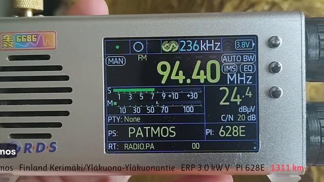 [Sporadic-E] 94.4 MHz Radio Patmos Finland reception in Piotrków Tryb. 29.05.2024 смотреть онлайн