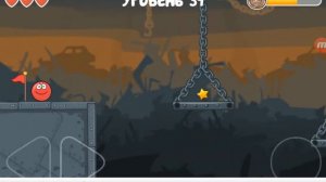 Red ball. 34 уровень. Красный шар. ФАБРИКА!!! Проходим игру!