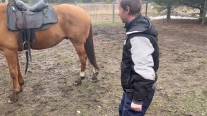 Учимся правильно садиться на лошадь (документальные съемки)