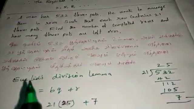 10th Maths 2019 2.Numbers & Sequence தமிழில் Ex.- 2.1 Sum No. 1,2 & 3. смотреть онлайн