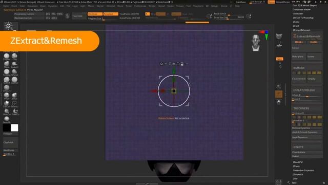 Zbrush plugin : zextractandremesh смотреть онлайн