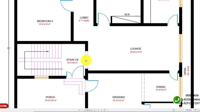50x55 house plan 3d || 50 x 55 house design || 10 marla house map 3d | -Plan#152 смотреть онлайн