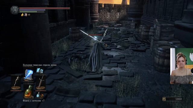 42. Танцуем драконов в локации Замок Лотрика. Blind Dark Souls III PlayThrough. смотреть онлайн