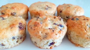 Безглютеновые КетО Кексы с клюквой. Полезная выпечка без сахара!