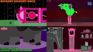 HICKORY DICKORY DOCK SONG || ELEPHANT PARTY MUSIC || COLOR INVERSION EFFECTS TUTORIAL