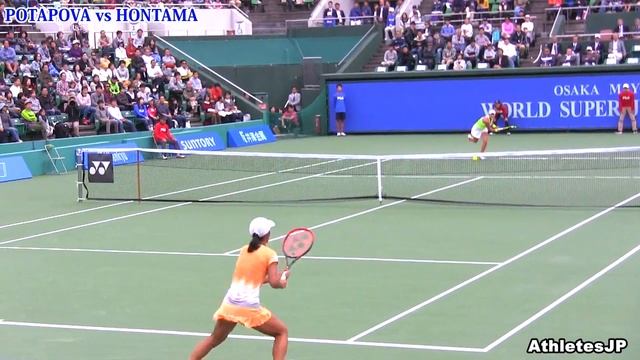 本玉真唯 vs Potapova【世界スーパージュニアテニス2016】OSAKA MAYOR'S CUP Tennis Anastasia POTAPOVA vs Mai HONTAMA смотреть онлайн