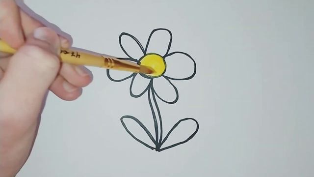 как нарисовать цветок / how to draw a flower / gulni qanday chizish mumkin смотреть онлайн