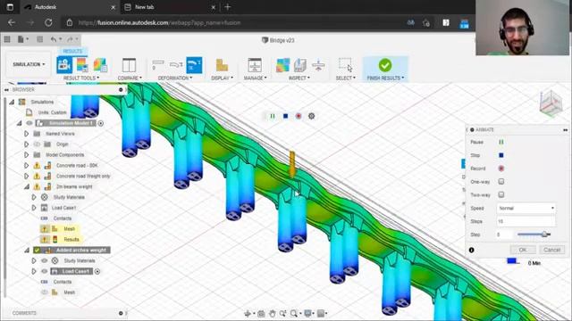 Testing a Bridge with Fusion 360's Physics Simulations смотреть онлайн