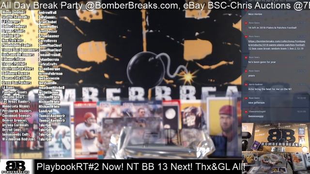 2020 Playbook Football Random Team #2 4 Box Case Break 1 13 21 смотреть онлайн