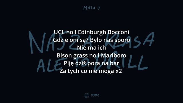 Mata - Nasza Klasa Ale To DRILL Ft. Popek TEKST