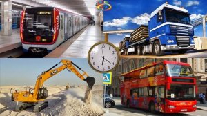 Звуки транспорта. Транспорт и техника для детей . Развивающее видео для малышей про машинки