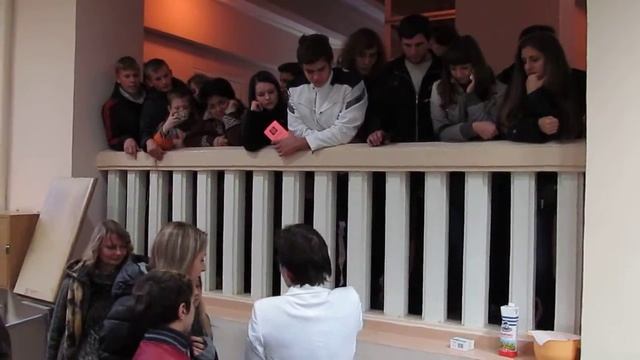 Жидкий азот 6 Ночь науки Университет Харьков Liquid nitrogen Night Science Kharkov смотреть онлайн