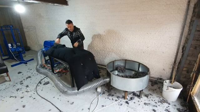 Работа НПШ 01 и Бункер Б1 Оборудование для холлофайбера