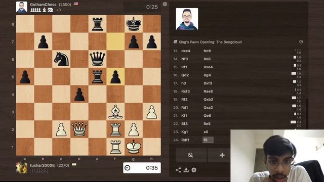 Beating GothamChess BOT with BONGCLOUD смотреть онлайн