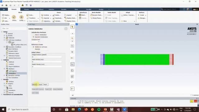 Laminar Pipe Flow - ANSYS FLUENT смотреть онлайн