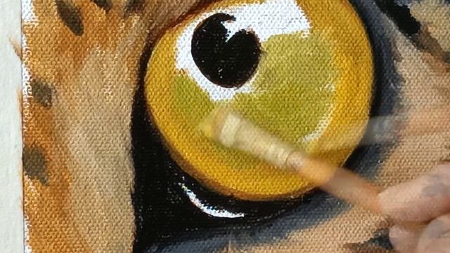How to paint realistic Leopard's Eye | Wildlife EYE Series • Episode 2 смотреть онлайн