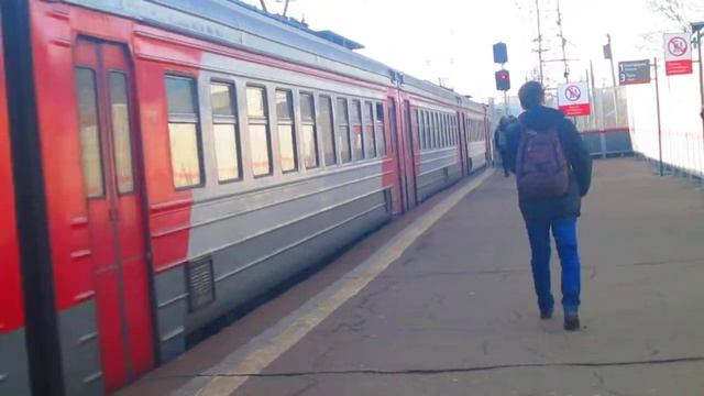 Электропоезд ЭД4М-0157 отправление станция Нара(Наро-Фоминск)26.02.2015 смотреть онлайн