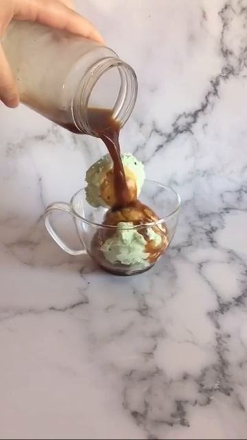 To be a scoop of mint chocolate ice cream bathing in our coffee. #shorts смотреть онлайн