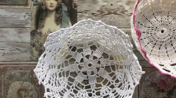 Crochet vases. Вазочка для конфет крючком